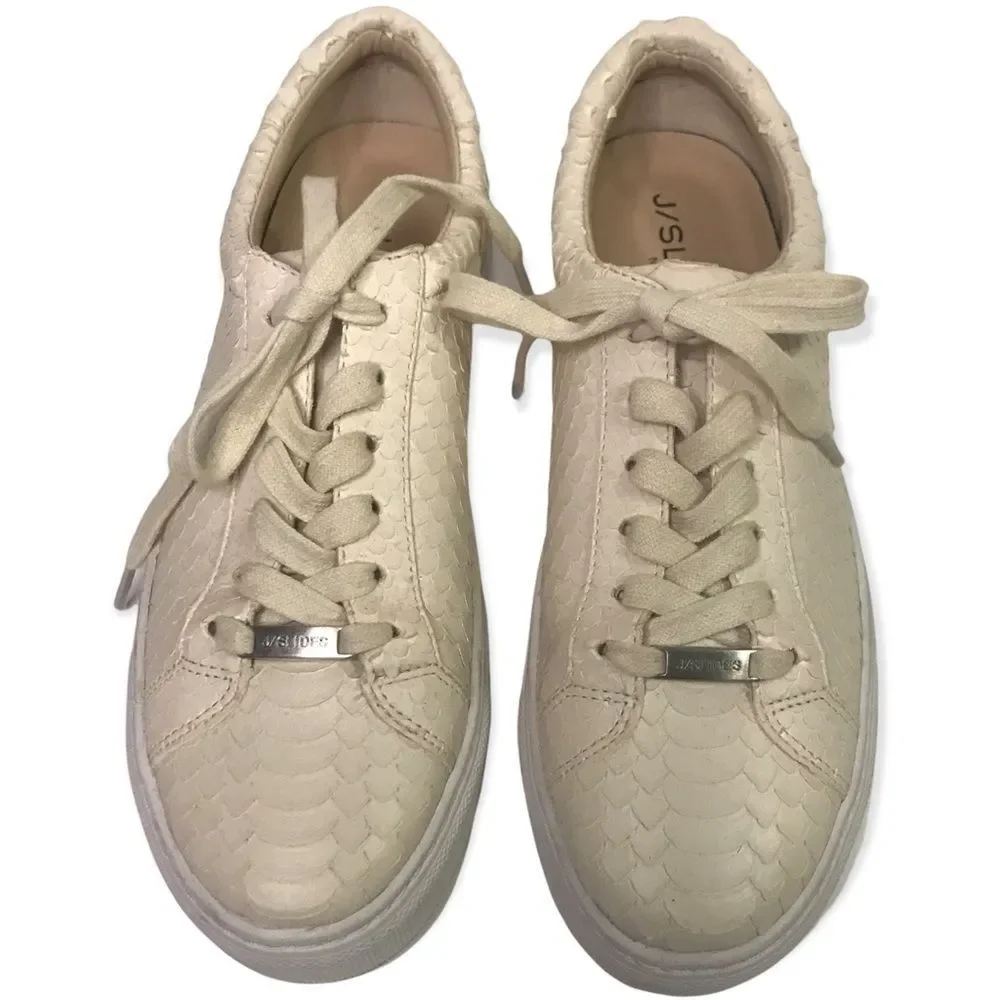 J/SLIDES LACEE CUT Off White Embossed